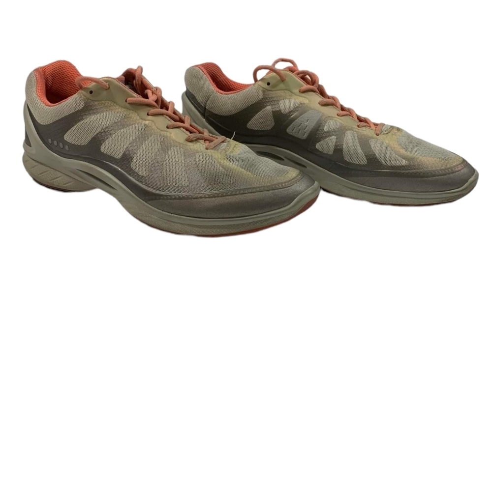 ECCO Biom Performance Sneakers Size 39 US 8.5 Gray/Coral Running Training Shoes - Picture 4 of 9